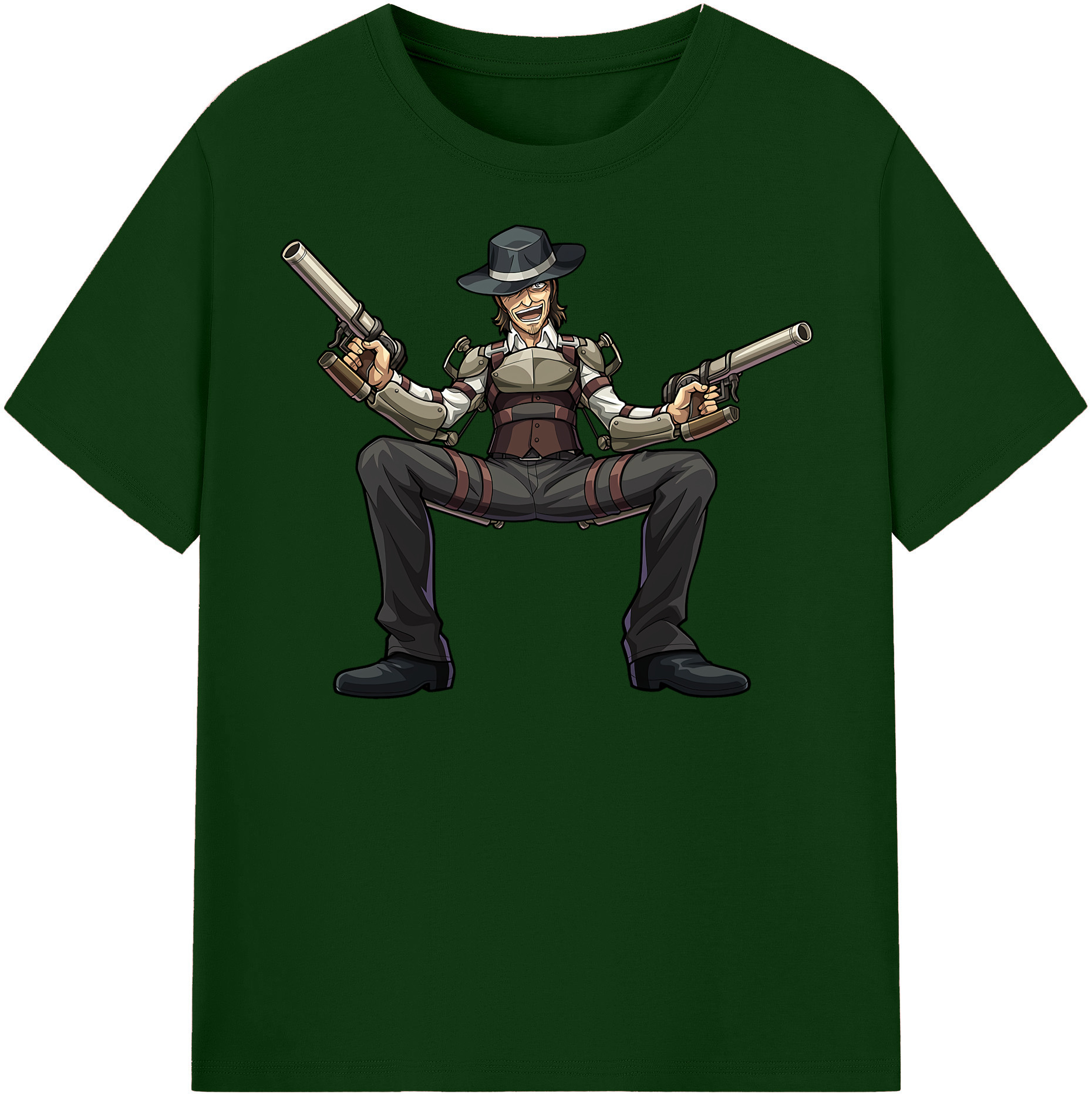 （画像用） 進撃の巨人 ケニー·アッカーマン Attack on Titan Kenny Ackerman 綿100％半袖Tシャツ（フロントプリント）